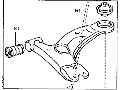 Toyota 48068-47030 Arm Sub-Assy,  Front Suspension,  Lower NO.1 RH