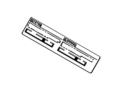 Toyota 88723-47060 Label,  Cooler Service Caution