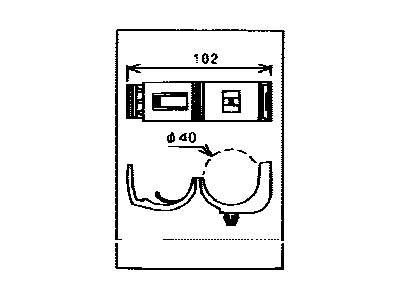 Toyota 82711-35690 Clamp, Wiring Harness