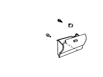 Toyota 55550-47061-C1 Door Assy,  Glove Compartment