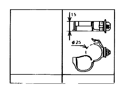 Toyota 82711-3F230 Clamp, Wiring Harness