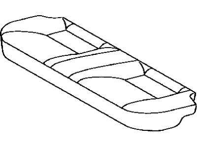 Toyota 71075-52E70-B0 Cover, Rear Seat Cushion (For Bench Type)
