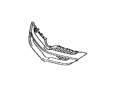 Toyota 53111-52460-D0 Grille, Radiator, Red, Front Upper