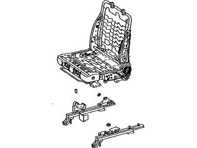 Toyota 71120-52260 Frame Assembly, Front Seat W/Adjuster, Driver Side