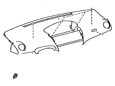 Toyota 55302-52051-B0 Panel Sub-Assembly, Instrument, Upper