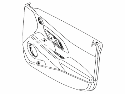 Toyota 67620-WAA16 Board Sub-Assy,  Front Door Trim,  LH