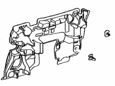 Toyota 12612-WAA02 Cover, Cylinder Block Side