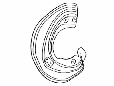 Toyota 47781-WAA01 Cover,  Disc Brake Dust,  Front RH