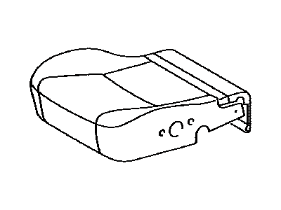 Toyota 71072-02W70-B0 Cover,  Front Seat Cushion,  LH(For Separate Type)