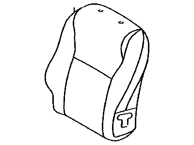 Toyota 71073-02Q50-B2 Cover,  Front Seat Back,  RH(For Separate Type)