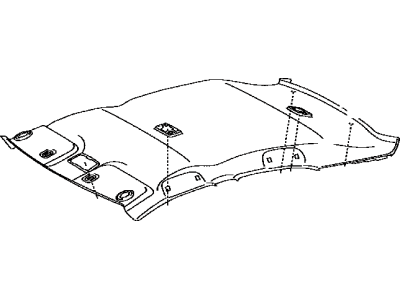 63310-02870-B1 Toyota Headlining Assembly, Roof Illustration 1 of 1
