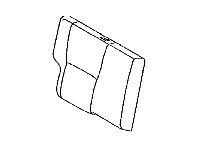 Toyota 71077-02J20-B0 Cover,  Rear Seat Back,  RH (For Separate Type)