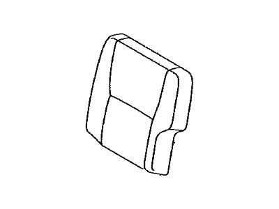 Toyota 71078-02D00-B0 Cover,  Rear Seat Back,  LH(For Separate Type)
