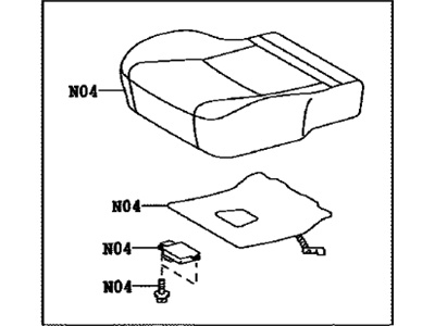 Toyota 71001-0ZS20-B0 Cushion Assembly, Front Seat, Passenger Side