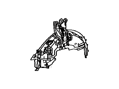 Toyota 61607-02580 Panel,  Quarter Wheel House,  Inner RH