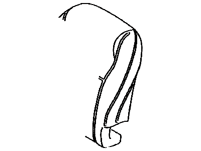 Toyota 71552-02380 Pad,  Front Seat Back,  LH(For Separate Type)
