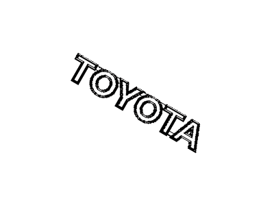 Toyota 75447-33060 Plate,  Luggage Compartment Door Name,  NO.7