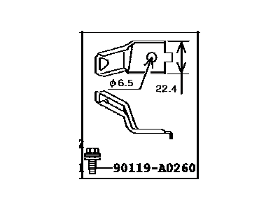 Toyota 82715-33470 Bracket, Wiring Harn