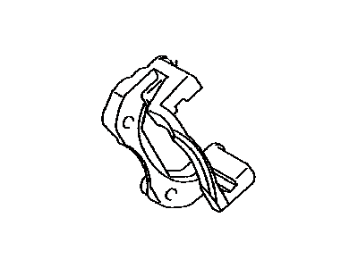 Toyota 47822-0R010 Mounting, Rear Disc Brake Cylinder, Driver Side