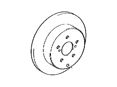 Toyota Celica Brake Disc - 42431-14070