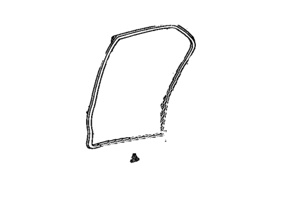 Toyota 67871-16210 Door Weatherstrip, Passenger Side