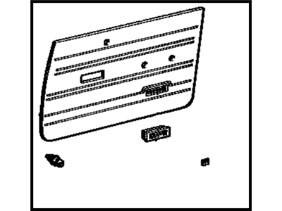 Toyota 67620-12540-16 Board Sub-Assembly, Front Door Trim, Driver Side