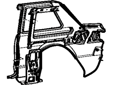 Toyota 61611-13902 Panel, Quarter, Passenger Side