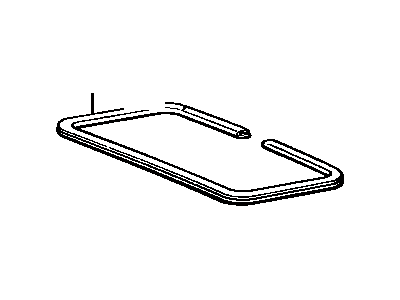 Toyota 63329-87003-05 Moulding, Sun Roof Or Removable Roof Opening Trim