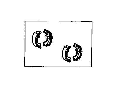 Toyota 04495-14010 Shoe Kit, Rear Brake