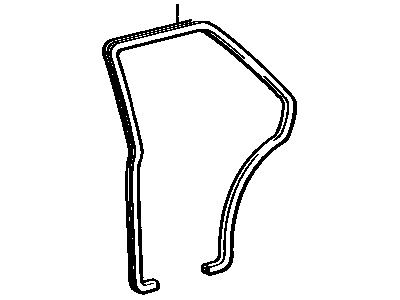 Toyota 62333-13020-01 Moulding, Rear Door Opening Trim, Passenger Side