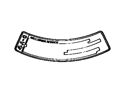 Toyota 11293-28040 Info Label