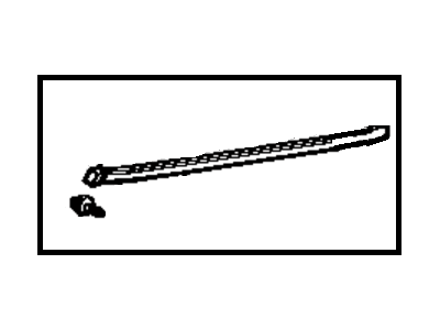 Toyota 75720-19035 Moulding, Front Door Belt, Driver Side