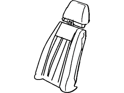 Toyota 71551-12300 Pad, Front Seat Back, Passenger Side(For Separate Type)
