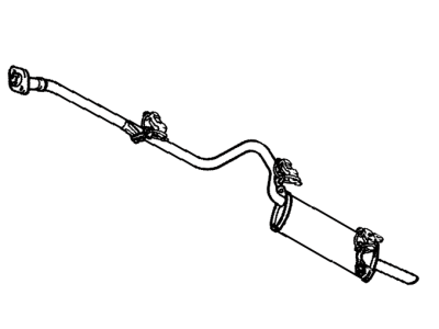 Toyota 17430-28080 Pipe Assembly, Exhaust, Tail