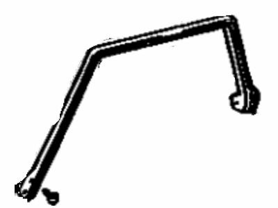 Toyota 62382-12110 Weatherstrip, Roof Side Rail, Driver Side
