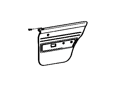 Toyota 69751-20031-01 Holder, Door Locking Button Collar(For Front Door)
