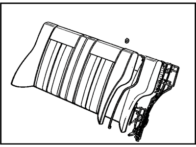 Toyota 71480-13252-01 Back Assembly, Rear Seat (For Bench Type)