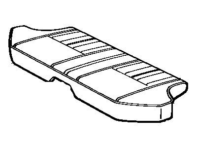 Toyota 71075-1A042-03 Cover, Rear Seat Cushion (For Bench Type)