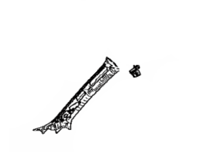Toyota 62220-F4010-C0 Garnish, Front Pillar, Driver Side