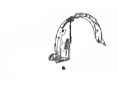 Toyota 53805-10040 Liner,  Front Fender,  RH