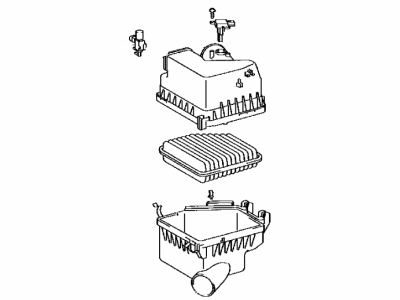 Toyota 17700-0P080 Cleaner Assembly, Air