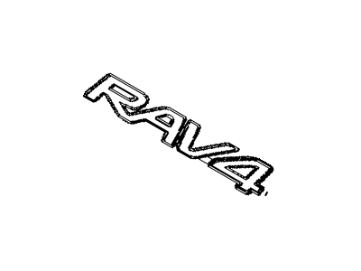 Toyota 75431-42030 Emblem, Back Door