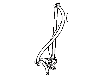 Toyota 73210-0R010-B0 Belt Assembly, Front Seat Outer, Passenger Side