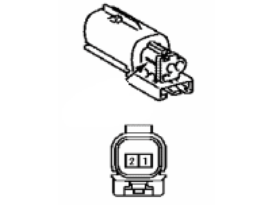 Toyota 90980-12697 Housing, Connector Male