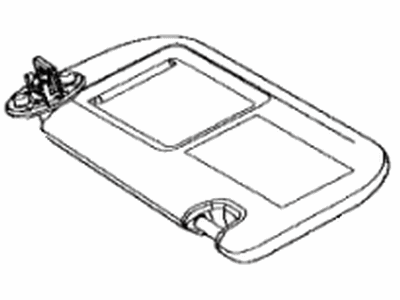 Toyota 74310-0R110-C0 Visor Assembly, Passenger Side 74310-0R110-C0 Toyota Visor Assembly, Passenger Side Illustration 1 of 1