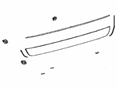 Toyota 76802-0R901 Garnish Sub-Assembly, Back Door, Outside Lower 76802-0R901 Toyota Garnish Sub-Assembly, Back Door, Outside Lower Illustration 1 of 1