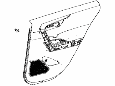 Toyota 67630-42651-C2 Board Sub-Assembly, Rear Door Trim, Passenger Side