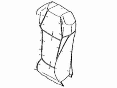 71551-0R220 Toyota Pad, Front Seat Back, Passenger Side(For Separate Type) Illustration 1 of 1
