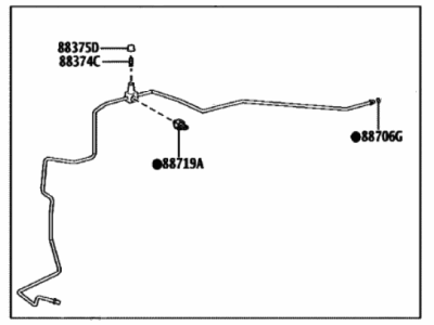 2022 Toyota RAV4 A/C Hose - 88710-0R270