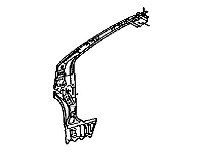 Toyota 61023-02210 Pillar Sub-Assembly, Front Body, Inner Passenger Side
